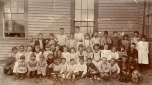 Group of children at school, Empire, 1880s. (Dodson collection)