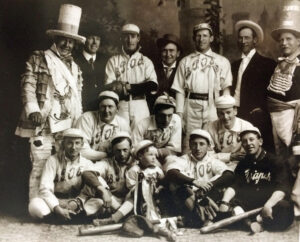 Elks Club members posing for a photograph, Tonopah, Nevada.